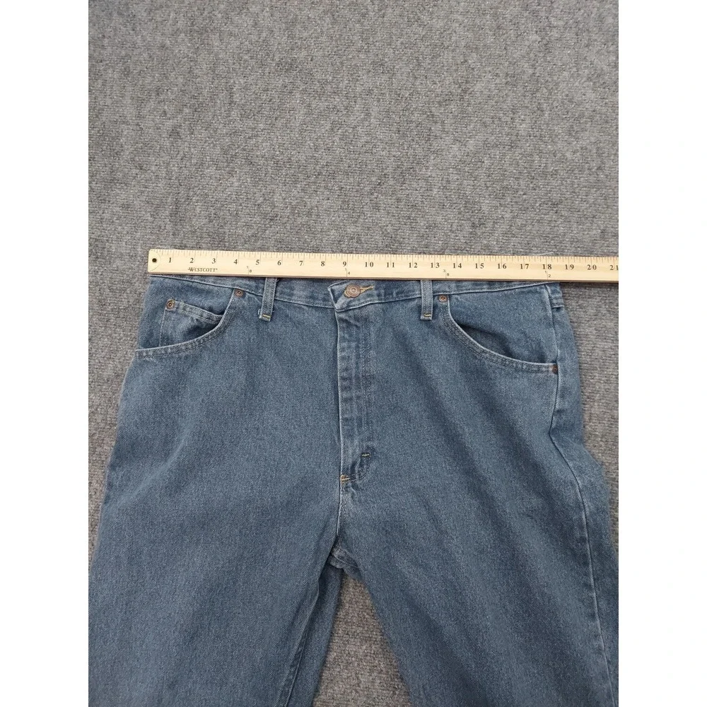 Wrangler Jeans Mens 38x36 Blue Cotton Straight Leg Work Wear Western Denim‎